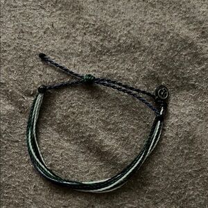 Pura Vida Black and Green Braided Bracelet